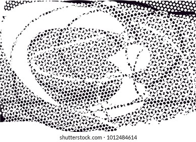 distressed background in black and white texture with  dark spots, scratches and lines. Abstract vector illustration