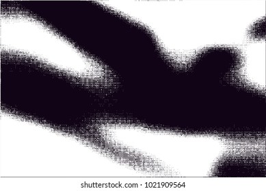 Distressed background in black and white texture with  dark spots, scratches and lines. Abstract vector illustration