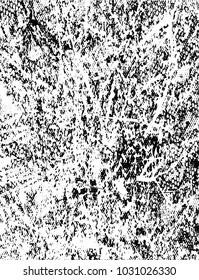 Distressed background in black and white texture with  dark spots, scratches and lines. Abstract vector illustration