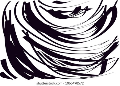 Distressed background in black and white texture with  dark spots, scratches and lines. Abstract vector illustration
