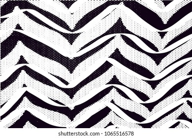 Distressed background in black and white texture with  dark spots, scratches and lines. Abstract vector illustration