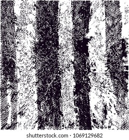 Distressed background in black and white texture with  dark spots, scratches and lines. Abstract vector illustration