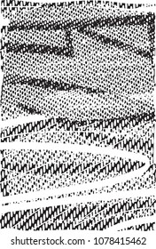 Distressed background in black and white texture with  dark spots, scratches and lines. Abstract vector illustration