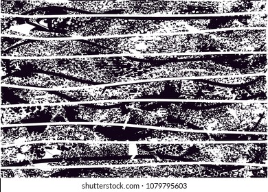 Distressed background in black and white texture with  dark spots, scratches and lines. Abstract vector illustration