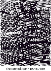 
Distressed background in black and white texture with  dark spots, scratches and lines. Abstract vector illustration
