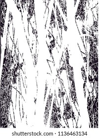 Distressed background in black and white texture with nets, spots, scratches and lines. Abstract vector illustration