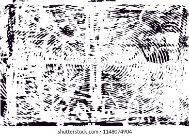 Distressed background in black and white texture with dots, spots, scratches and lines. Abstract illustration