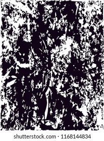 Distressed background in black and white texture from agave cacti with  dark spots, scratches and lines. Abstract vector illustration