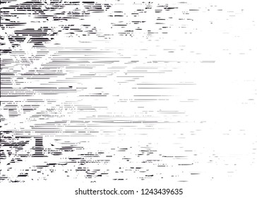 Distressed background in black and white texture with  dark spots, scratches and lines. Abstract vector illustration