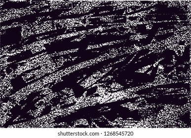 Distressed background in black and white texture with  dark spots, nets,scratches and lines. Abstract vector illustration