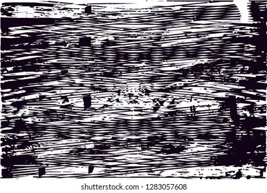 Distressed background in black and white texture from leaves, with dots, spots, scratches and lines. Abstract vector illustration