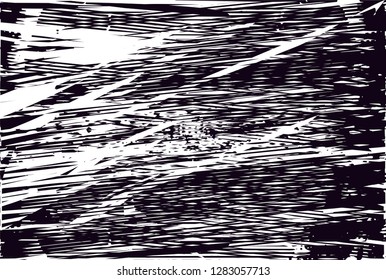 Distressed background in black and white texture from leaves, with dots, spots, scratches and lines. Abstract vector illustration