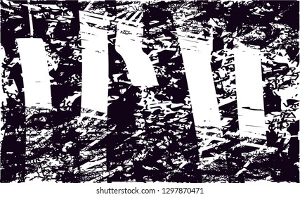 
Distressed background in black and white texture with  dark spots, nets,scratches and lines. Abstract vector illustration