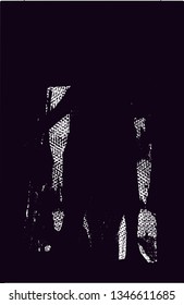 Distressed background in black and white texture with  dark spots, nets, scratches and lines. Abstract vector illustration