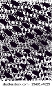 Distressed background in black and white texture with dots, spots, scratches and lines. Abstract vector illustration