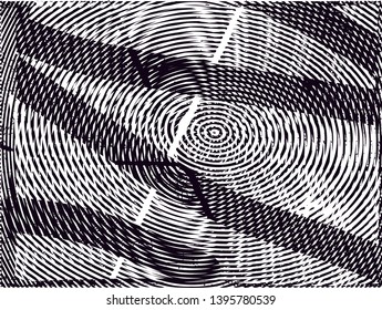 Distressed background in black and white texture with dots, spots, scratches and lines. Abstract vector illustration
