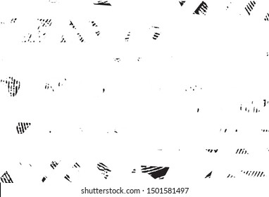 Distressed background in black and white texture with  dark spots, nets, scratches and lines. Abstract vector illustration