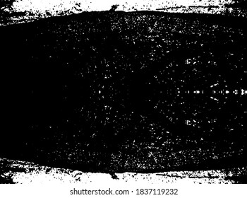 Distressed background in black and white texture with dots, spots, scratches and lines. Abstract vector illustration