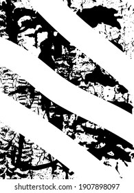Distressed background in black and white texture with dots, spots, scratches, and lines. Abstract vector illustration.