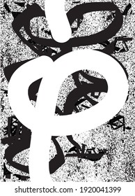 Distressed background in black and white texture with dots, spots, scratches, and lines. Abstract vector illustration.