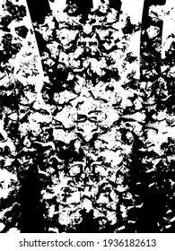 Distressed background in black and white texture with dots, spots, scratches, and lines. Abstract vector illustration.