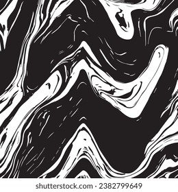 Fondo perturbado en textura en blanco y negro con manchas oscuras, arañazos y líneas. Ilustración abstracta