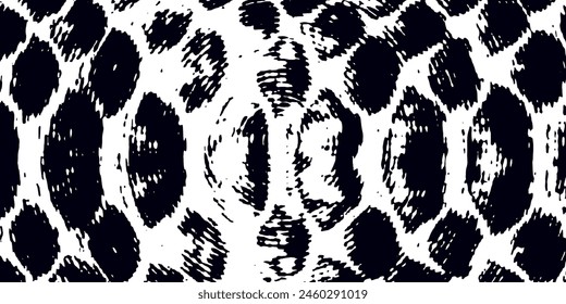 Fondo angustiado en textura en blanco y negro con círculos, manchas, arañazos y líneas. Ilustración vectorial Abstractas