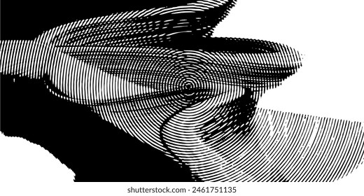 Fondo angustiado en textura en blanco y negro con manchas oscuras, arañazos y líneas. Abstractas ilustración.