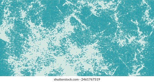 Distressed background in black and white texture with dots, spots, scratches and lines. Abstract vector illustration