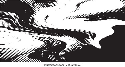 Distressed background in black and white texture with circular shapes,dark spots, scratches and lines. Abstract vector illustration