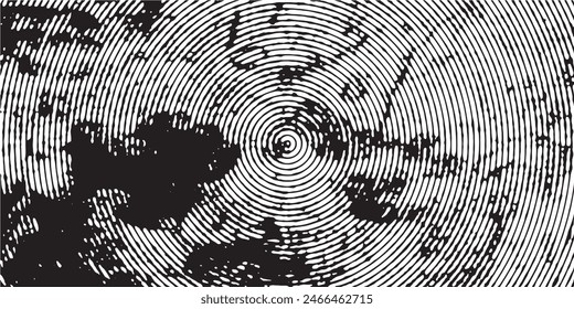 Distressed background in black, and white texture with dots, spots, scratches, and lines. Abstract vector illustration.