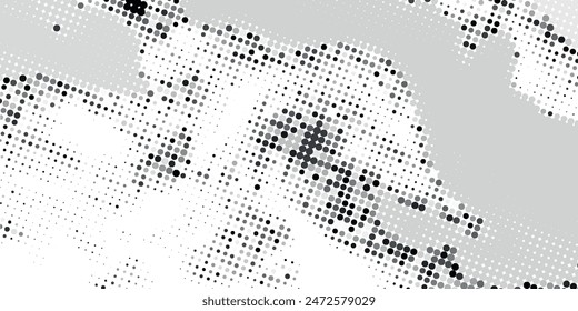 Distressed background in black and white texture with dark spots, scratches and lines. Abstract illustration	