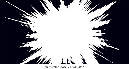 Fondo angustiado en textura en blanco y negro con círculos, manchas, arañazos y líneas. Abstractas Ilustración vectorial.