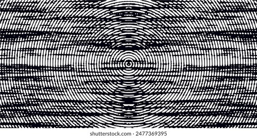 Distressed background in black and white texture with circles, spots, scratches, and lines. Abstract vector illustration.