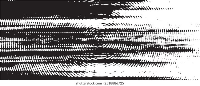 Distressed background in black and white texture with circles, spots, scratches, and lines. Abstract vector illustration.