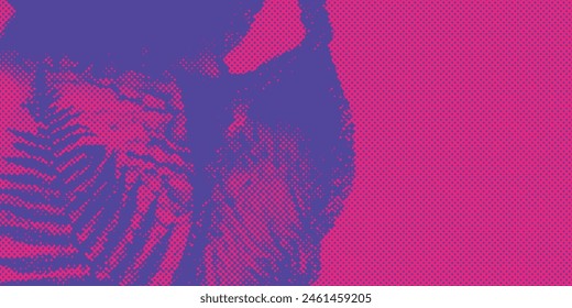 Distressed background in blue and pink texture with dark spots, scratches and lines. Abstract illustrations
