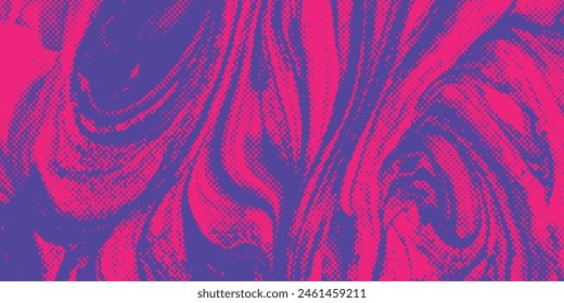 Distressed background in blue and pink texture with dark spots, scratches and lines. Abstract illustrations