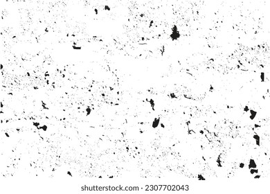 Distressed background and Grimy concrete surface vector. Rusty metal surface and gritty texture design on a white background. Abstract scratched and stained grunge effect vector for backgrounds.