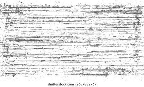 Un fondo angustiado con líneas grises Horizontales y motas dispersas en una superficie blanca