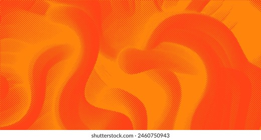 Distressed Hintergrund in orange und rot Textur mit Kreisen, Flecken, Kratzern und Linien. Abstrakte Vektorillustration.