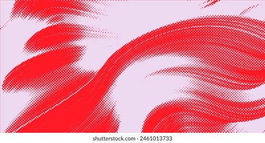 Fondo angustiado en textura verde y merah con círculos, manchas, arañazos y líneas. Ilustración vectorial Abstractas