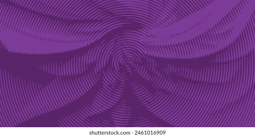 Distressed background purple texture with circles, spots, scratches and lines. Abstract vector illustration