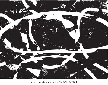 Distressed background  texture with dots, spots, scratches and lines. Abstract vector illustration
