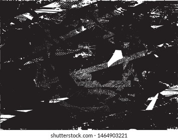 Distressed background  texture with dots, spots, scratches and lines. Abstract vector illustration