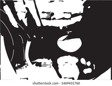 Distressed background  texture with dots, spots, scratches and lines. Abstract vector illustration