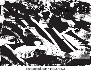Distressed background texture with dots, spots, scratches and lines. Abstract vector illustration