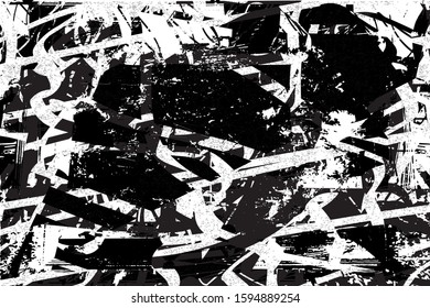 Distressed background  texture with dots, spots, scratches and lines. Abstract vector illustration