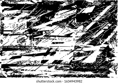 Distressed background  texture with dots, spots, scratches and lines. Abstract vector illustration