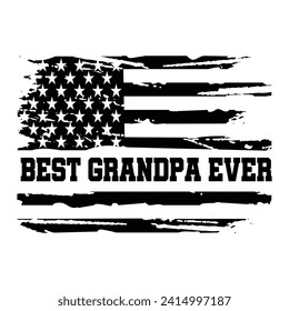 Bester Opa-Preis je amerikanischer Flagge Design für T-Shirt-Poster-Banner-Hintergrund Print-Vektorgrafiken