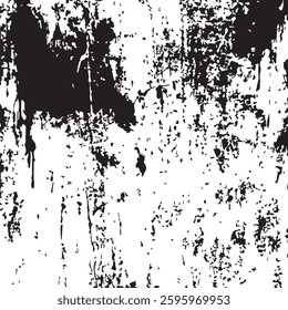 Distressed Black Brushstroke Banners vector